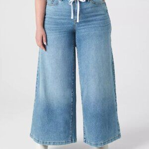 Signature Fit High-Rise Ultra Wide Leg Jean by Lane Bryant 24L